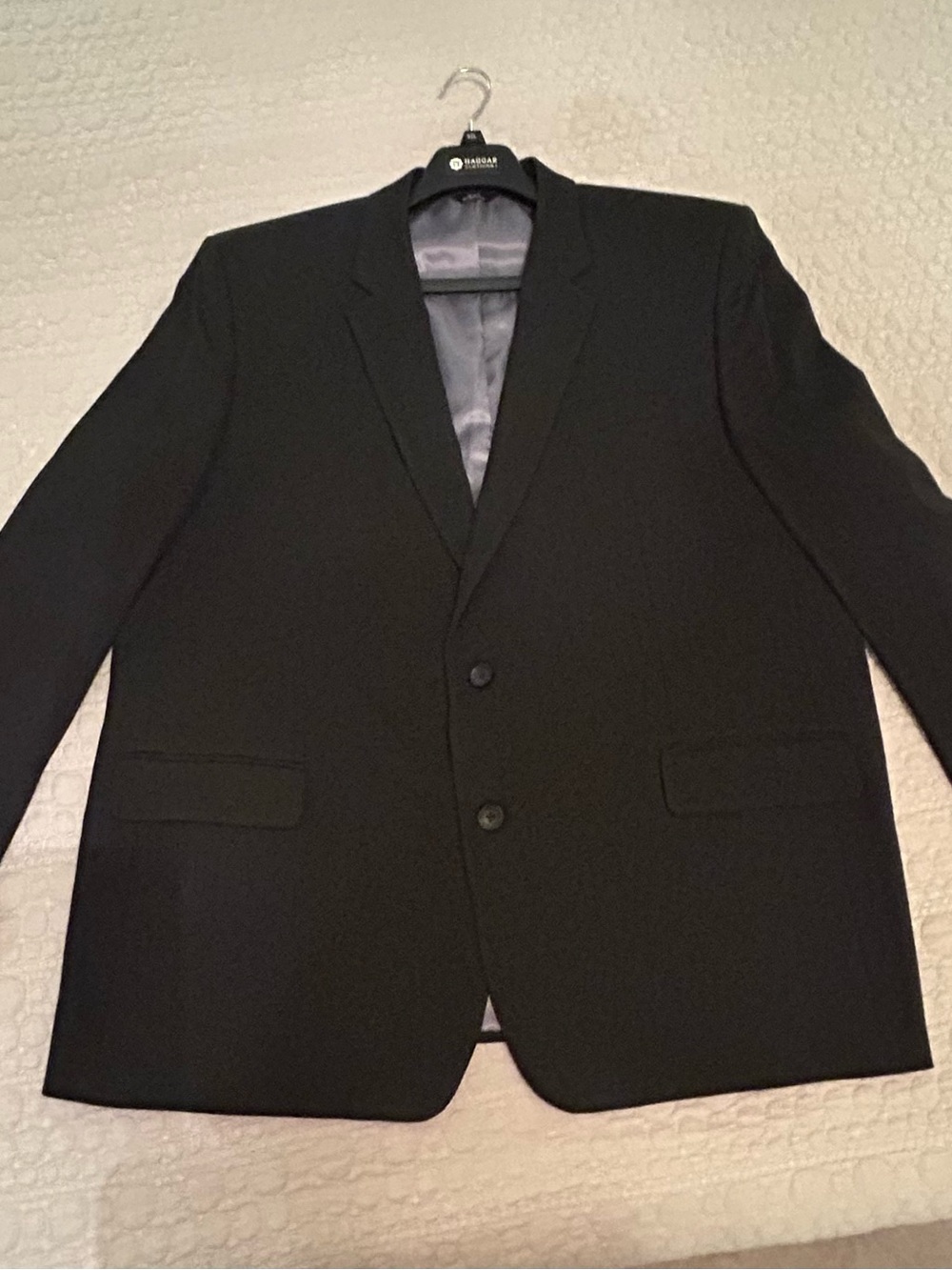 J.M. Haggar Classic Fit Stretch Men’s Black Suit Jacket Blazer 52L